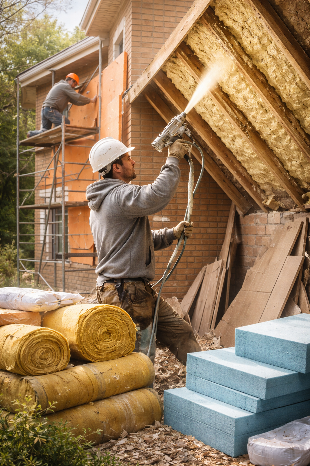 Утепление домов в Омске под ключ от 4355 руб/м2 | Профессионально — ТепломастерОмс