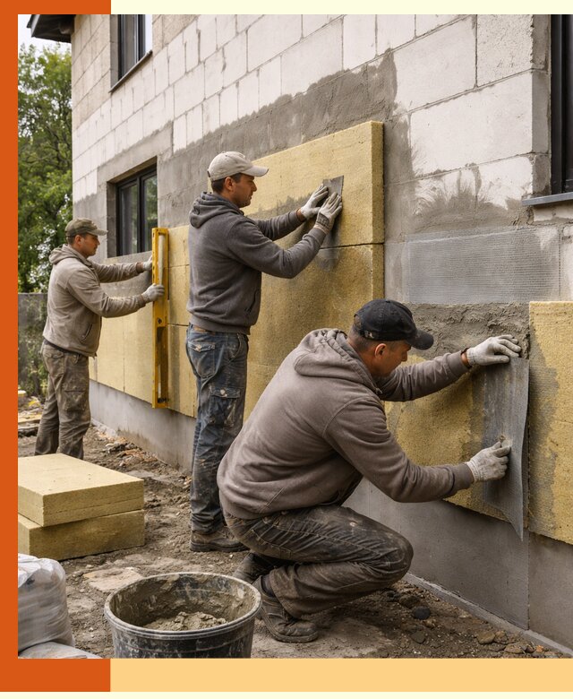 Утепление дома из газобетона в Омске качественно и долговечно