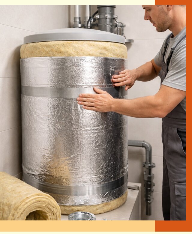 Утепление бойлера в Омске от 4666 руб. под ключ | Утепление ППУ | ТепломастерОмс